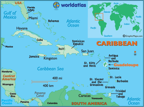 Guadeloupe Location Map