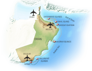 Oman Dive Map