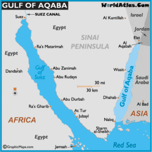 Gulf of Aqaba Map