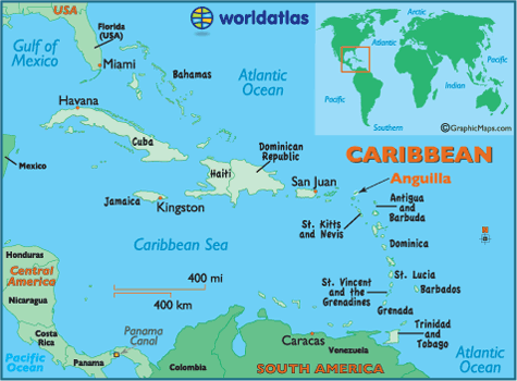 Anguilla Location Map