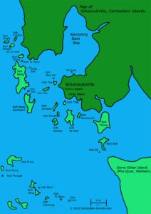 Sihanoukville Islands Map