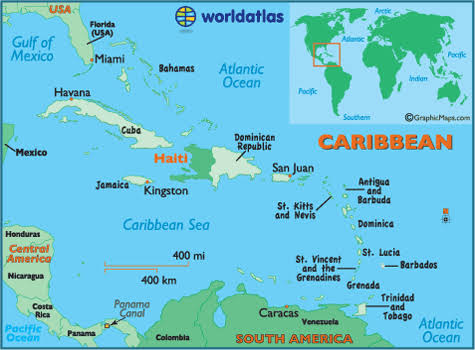 Caribbean Map