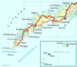 Lofoten Islands Map