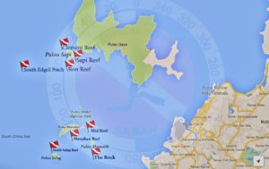 Kota Kinabalu Islands Map