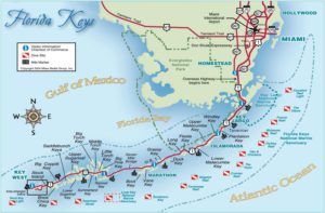 Florida Keys Dive Sites Map