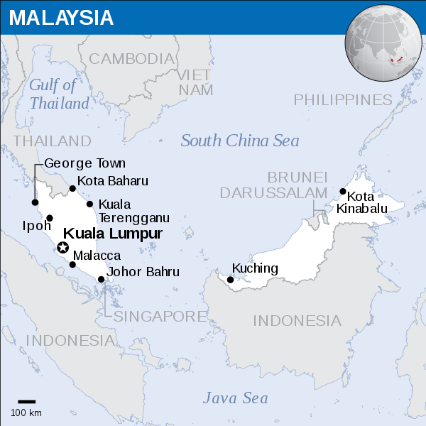 Kota Kinabalu Location Map