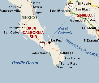 La Paz, Mexico Location Map