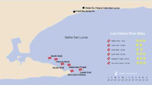 Cabo San Lucas Dive Sites Map