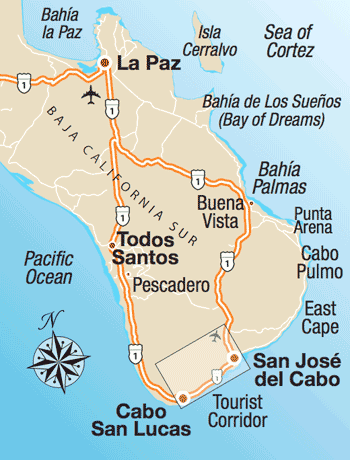 Cabo San Lucas Location Map