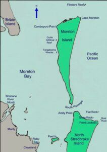 Moreton Bay Dive Sites Map