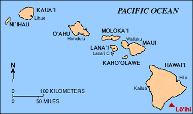 Hawaiian Islands Map