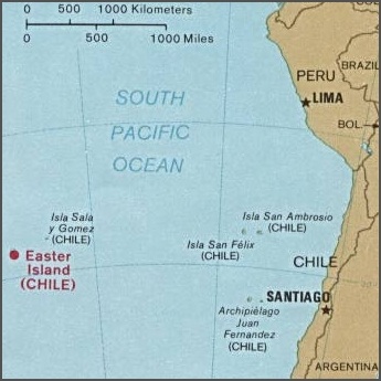 Easter Island Location Map