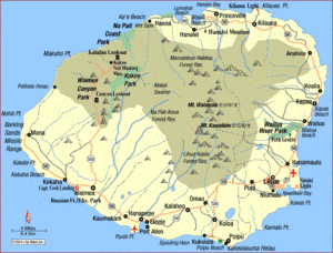 Kauai Dive Sites Map  Joe's Scuba Shack