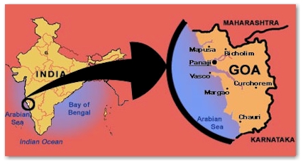 Goa Location Map