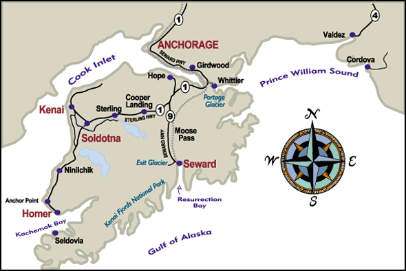 Anchorage Region Map