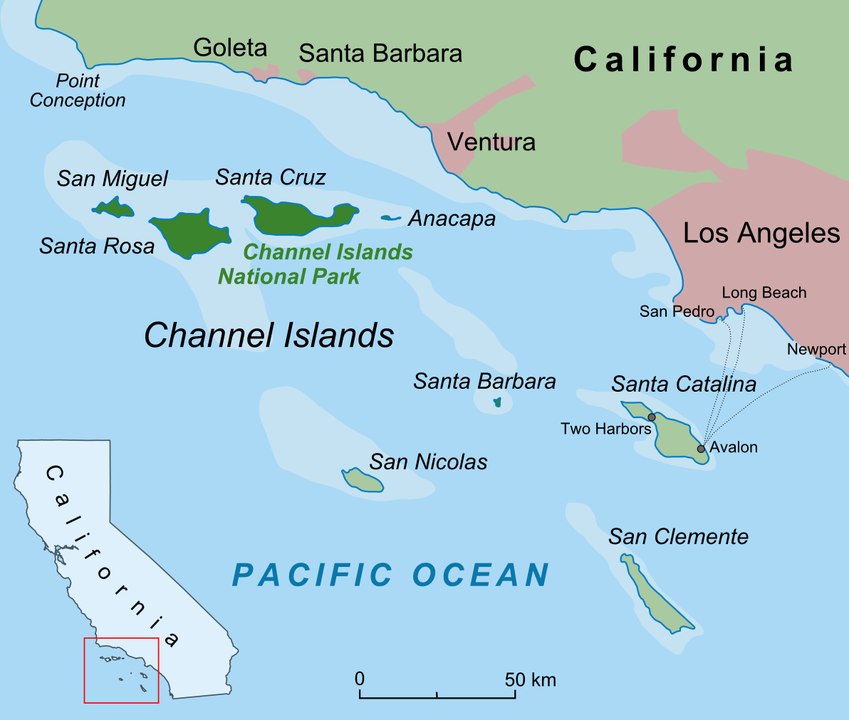 Channel Islands National Park Map