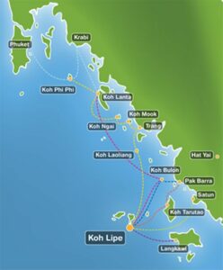 Ko Lipe Location Transportation Map