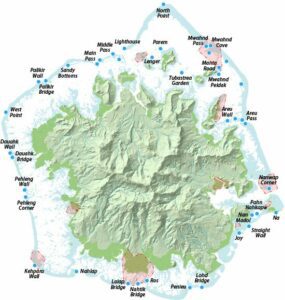 Pohnpei Dive Sites Map