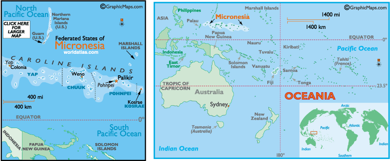 Pohnpei Location Map