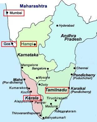 Pondicherry Location Map