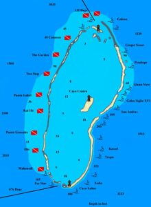 Banco Chinchorro Dive Sites Map