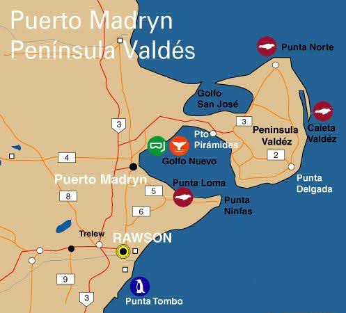 Peninsula Valdes Map