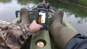 Kayak Fishfinder Action Photo