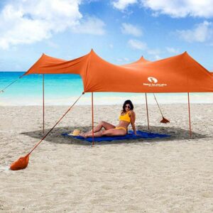Red Suricata Family Beach Canopy - Best Beach Canopy 2020